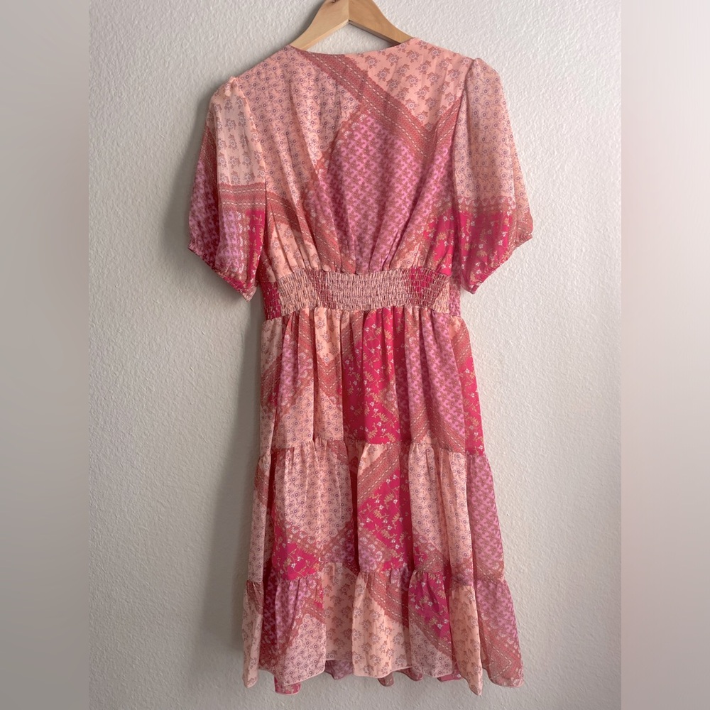 Kate and Lilly Floral Patchwork Print Dress Size 8 - Picture 2 of 5